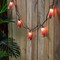 Northlight Shotgun Shells Patio Light Set - Red and Gold - 6' Green Wire - 10ct